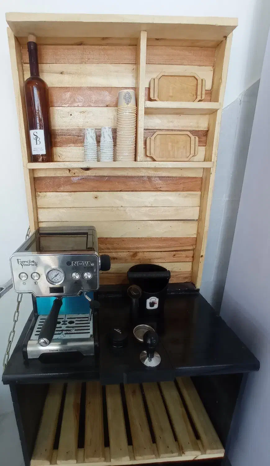 کافی بار|بوفه، ویترین، کنسول|قم, قلعه کامکار|دیوار