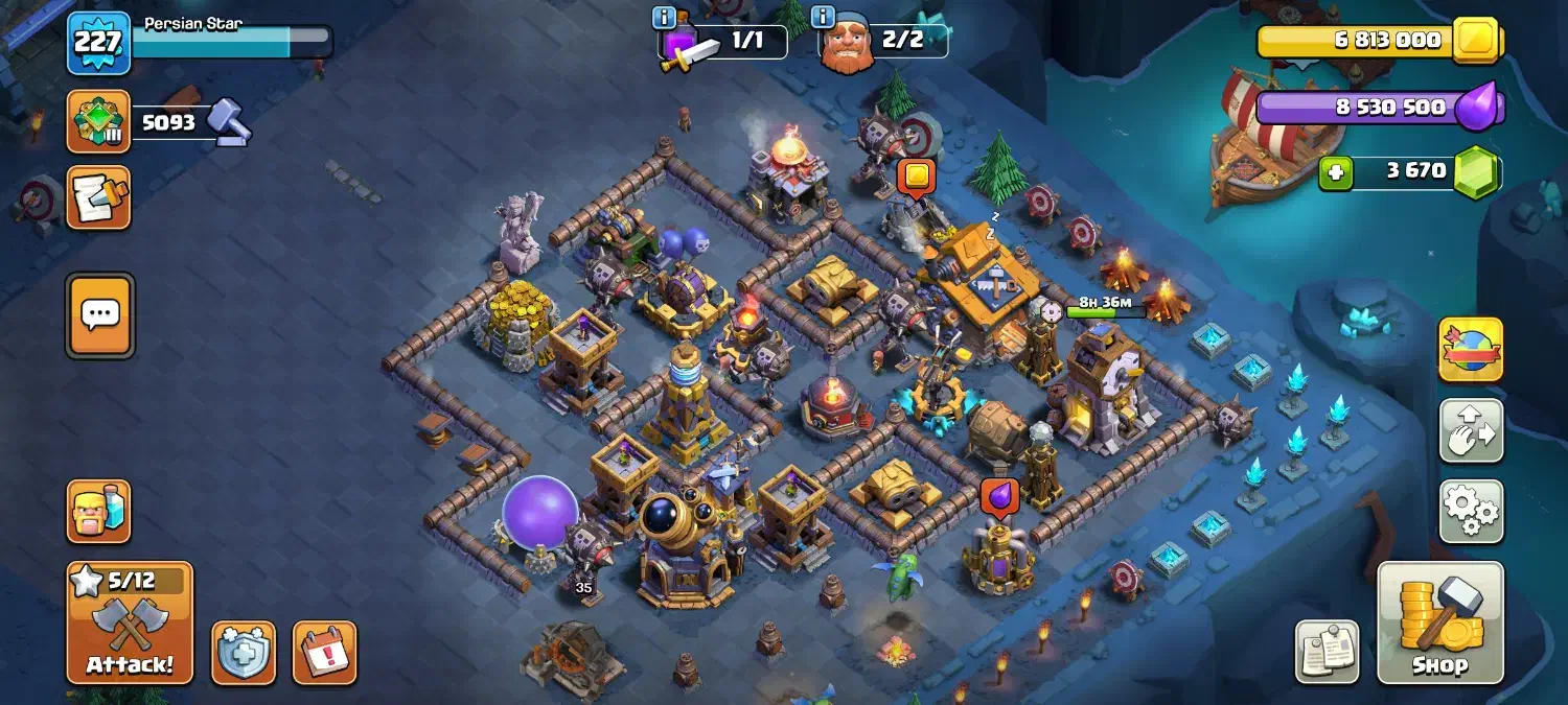 کلش اف کلنز تان ۱۷ مکس|کنسول، بازی ویدئویی و آنلاین|نیشابور, شهرک فرهنگیان|دیوار