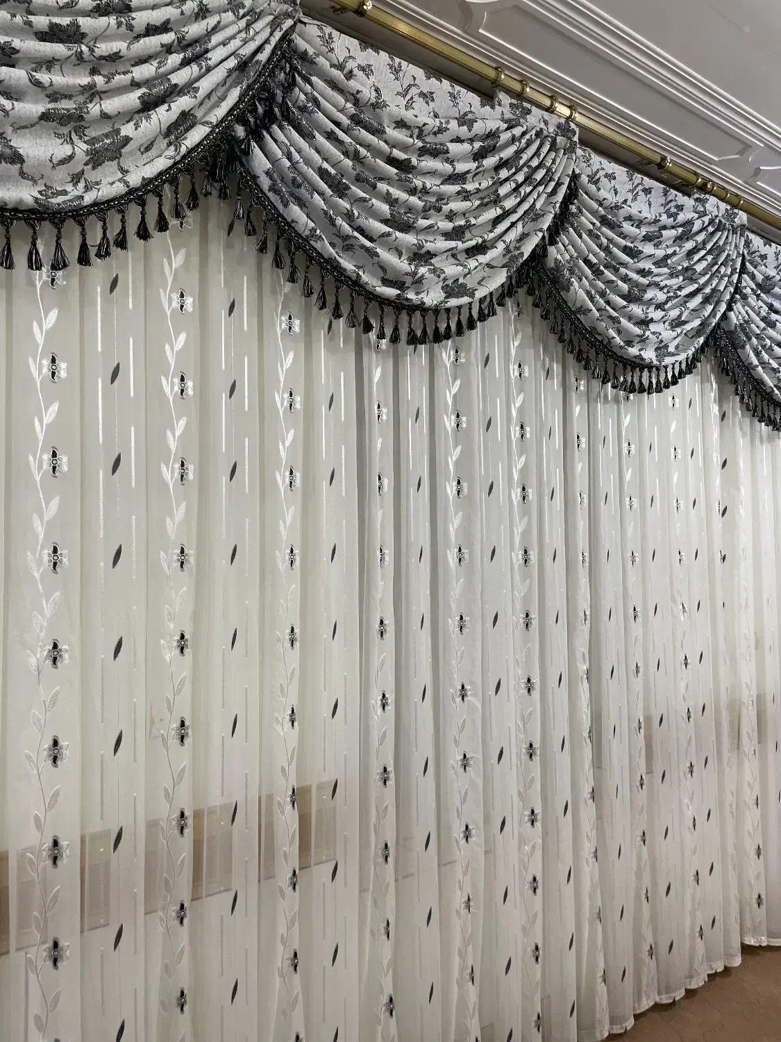 پرده پذیرایی بسیار شیک و نو|پرده، رانر، رومیزی|کنگاور, |دیوار