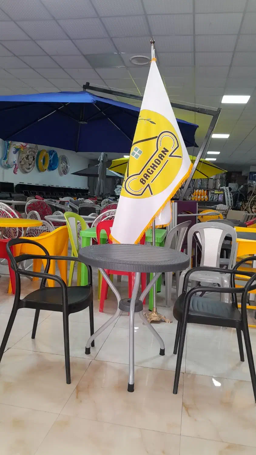 صندلی پلاستیکی قهوه ای خوری روفگاردن مدل فلار|صندلی و نیمکت|چهارباغ, |دیوار