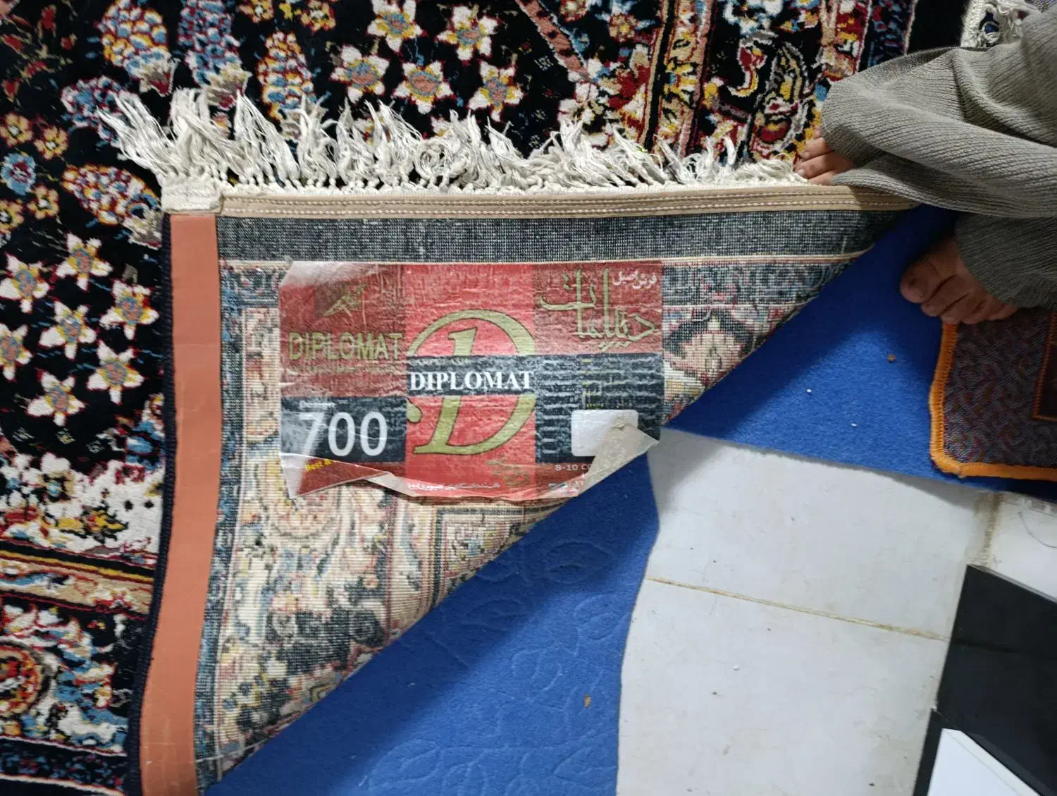 فرش ۷۰۰ شانه دیپلمات ۱۲ و۶ متری|فرش|مشهد, سجادیه|دیوار