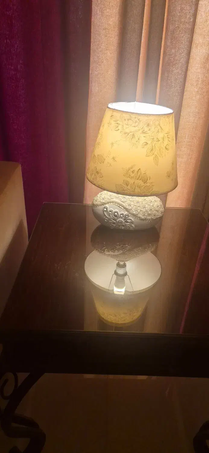 آباژور سرامیکی رومیزی|چراغ خواب و آباژور|کیش, |دیوار