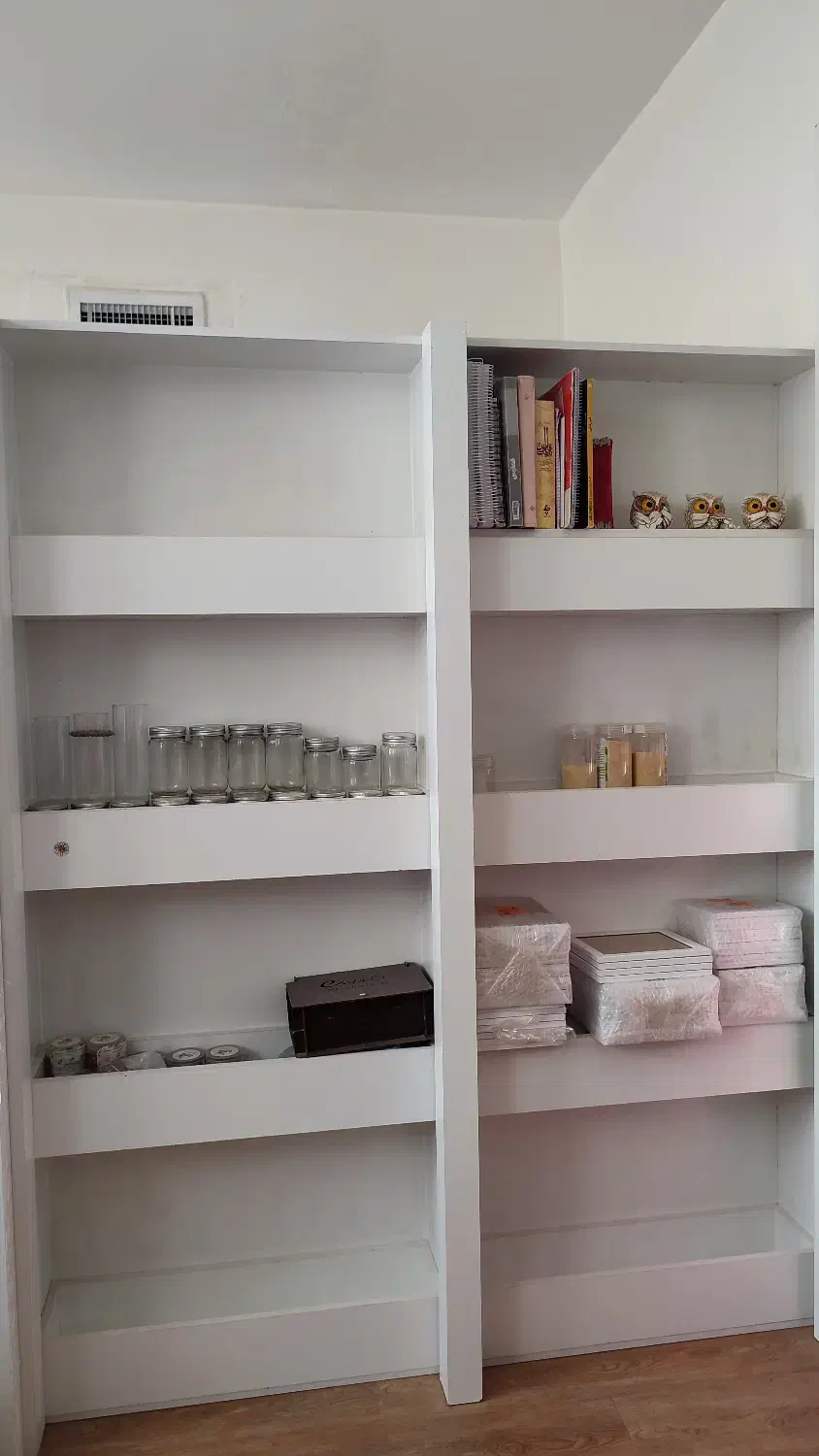 دوتا کتابخانه تمام ام دی اف|کتابخانه، شلف، قفسه‌های دیواری|سمنان, |دیوار