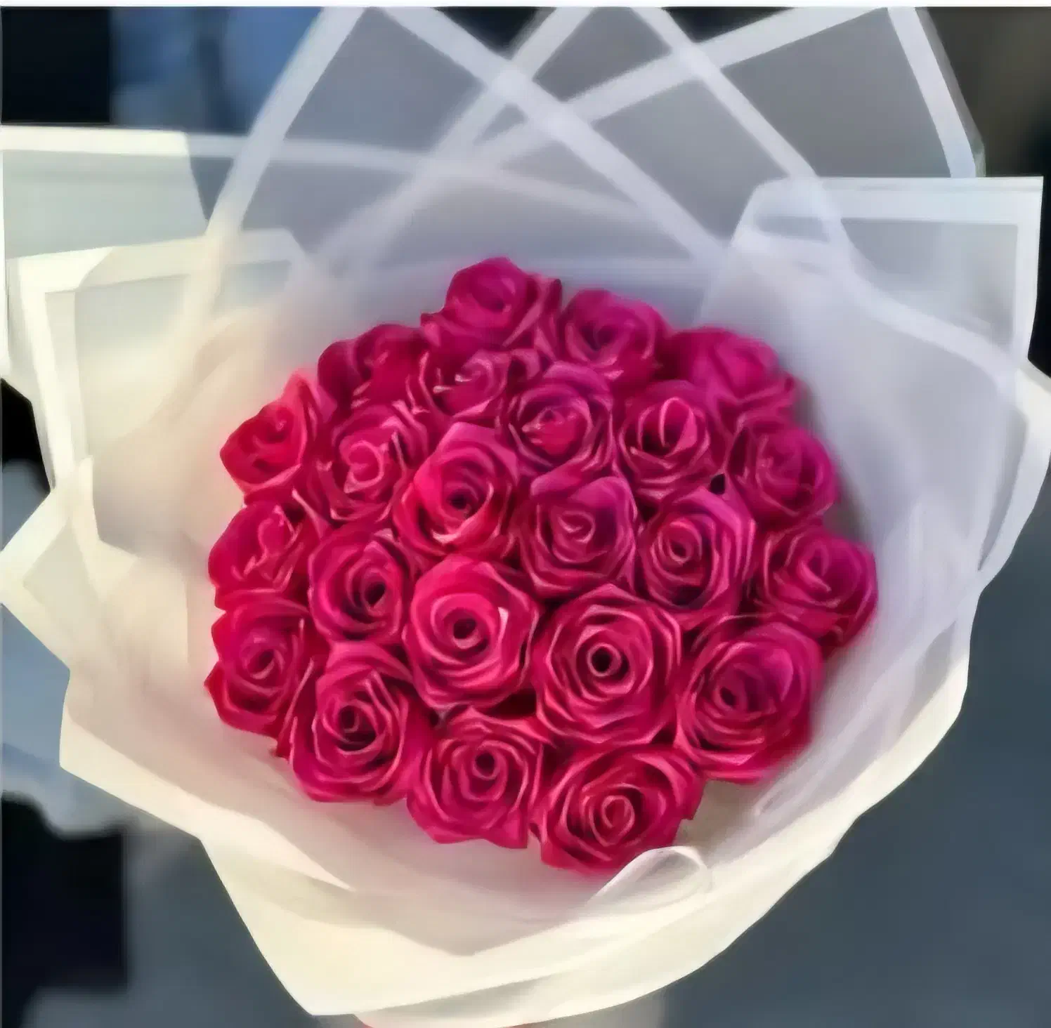 گل رز روبانی|گل مصنوعی|سیستان, |دیوار