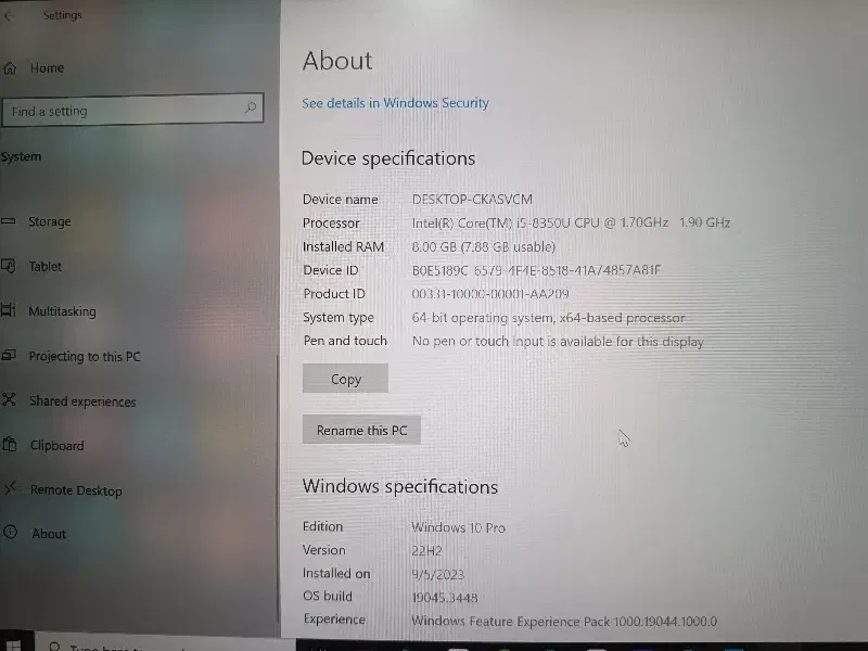 لپ تاپ دل i5 نسل 8|رایانه همراه|شوشتر, |دیوار