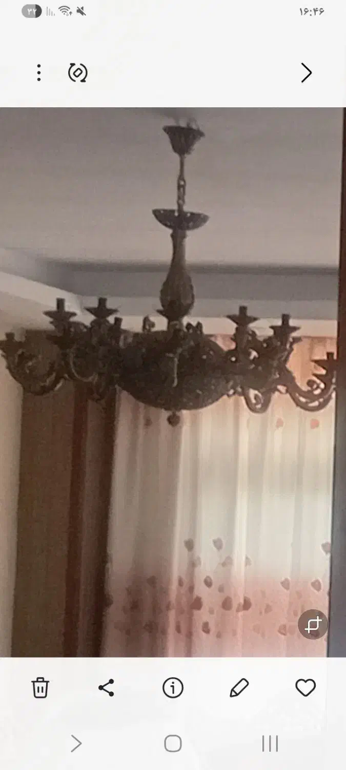 لوستر برنز ۲۰ شاخه|لوستر و چراغ آویز|تهران, آرژانتین|دیوار