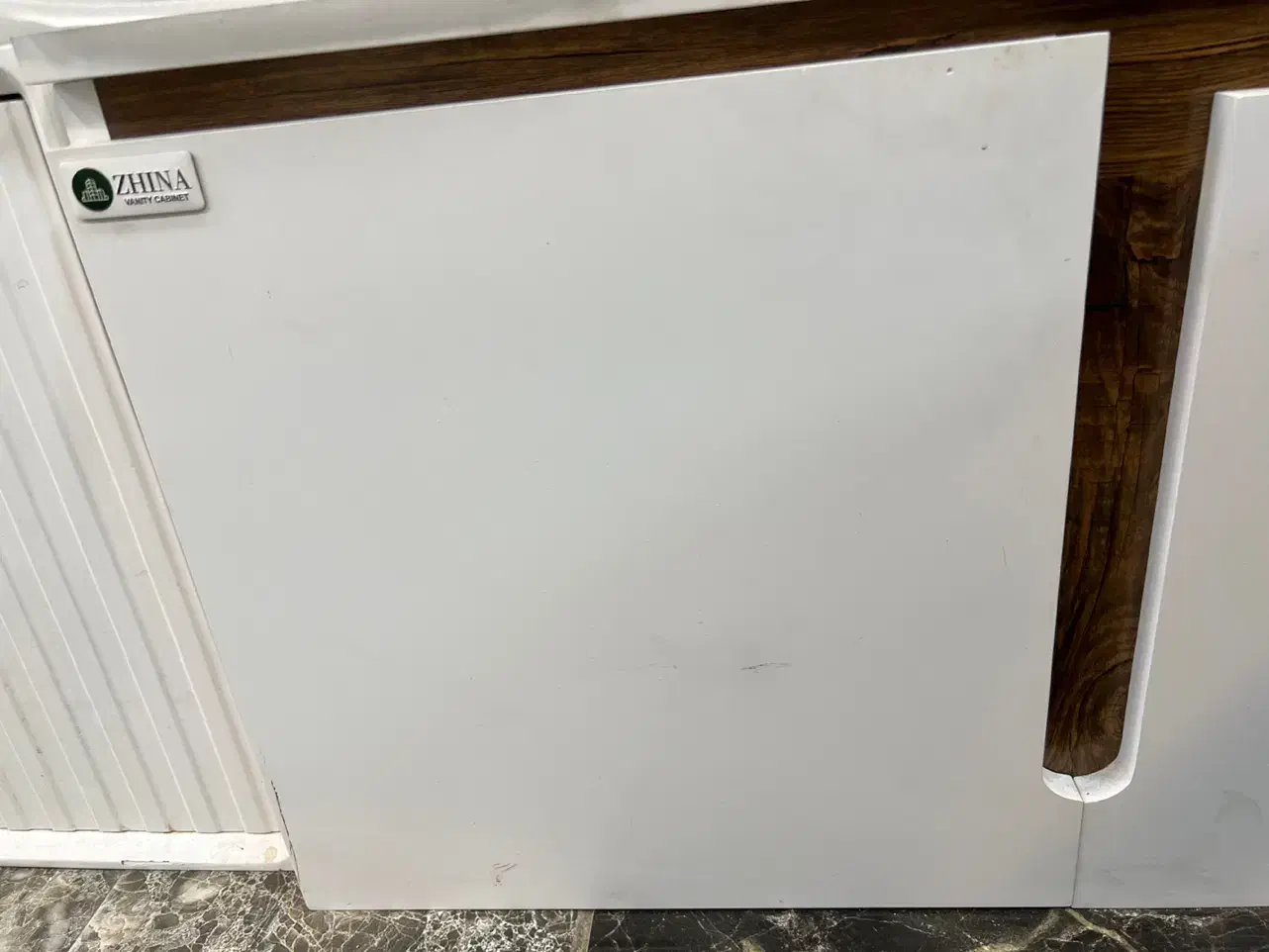 ست روشویی سفید چوب و سنگ آرمیتاژ|لوازم سرویس بهداشتی|رشت, رودباری|دیوار