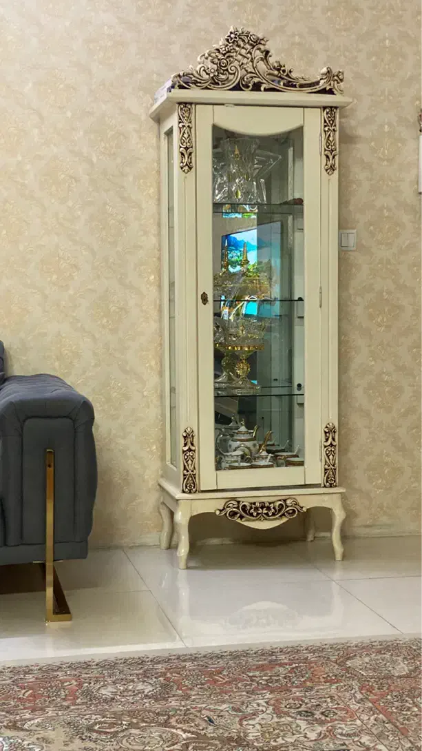 گنجه رنگ کرم استخونی|بوفه، ویترین، کنسول|مشهد, ایثارگران|دیوار