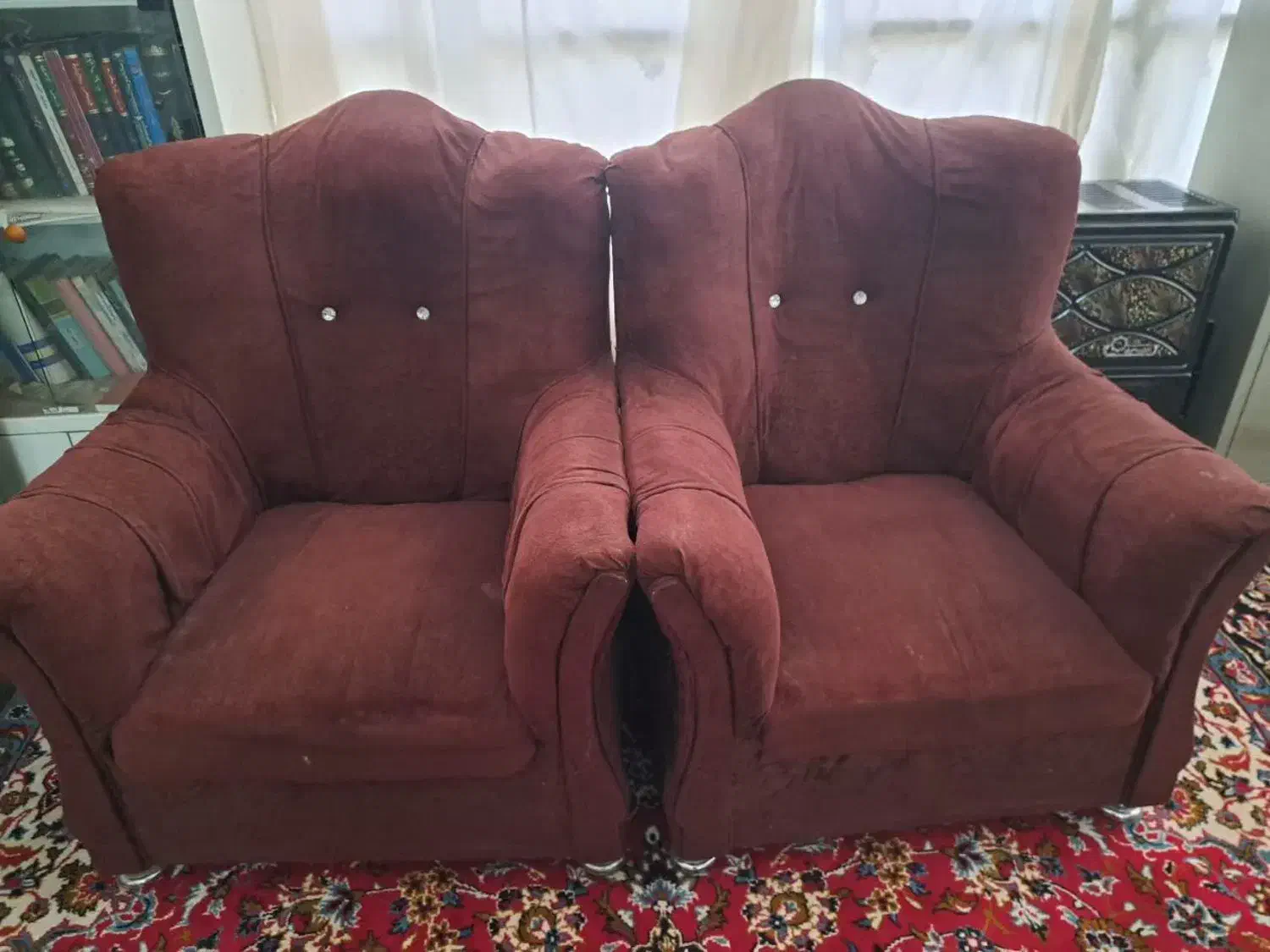 مبل کارکرده خانگی سالم4تیکه وتمیز7نفره نقدی تخفیف|مبلمان خانگی و میز عسلی|آران و بیدگل, |دیوار