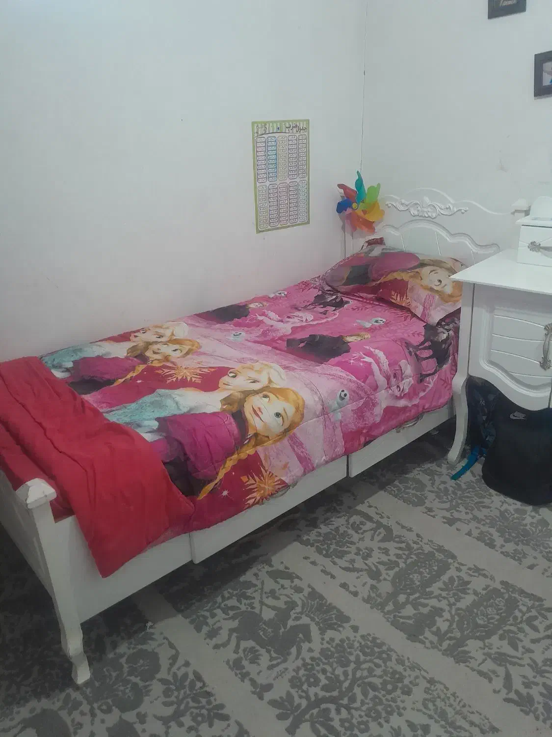 تخت نوجوان|تخت و سرویس خواب|کهریزک, |دیوار