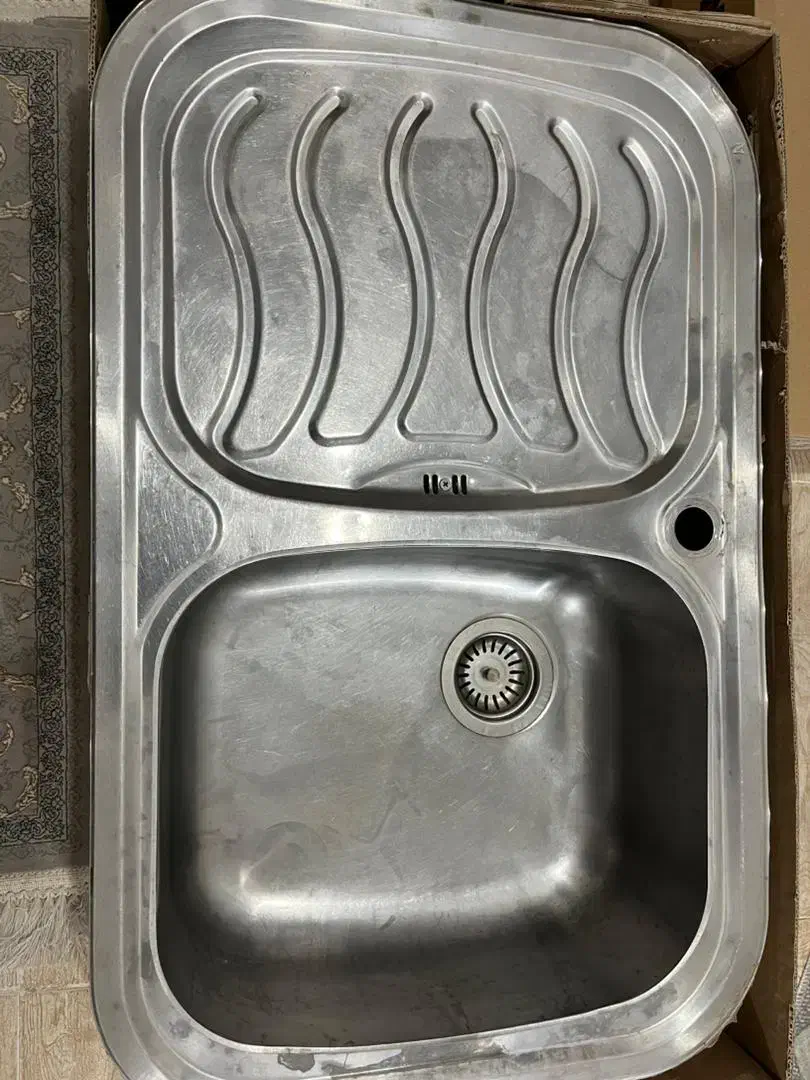 سینک استیل تک لگن|مصالح و تجهیزات ساختمان|شاهدشهر, |دیوار