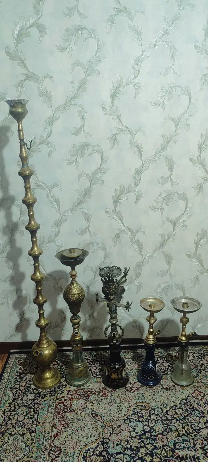 قلیان برنجی|صنایع دستی و سایر لوازم تزئینی|بومهن, |دیوار