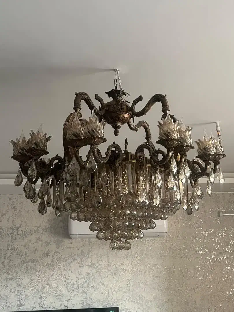 لوستر برنجی ۱۶. شاخه|لوستر و چراغ آویز|اصفهان, مهدی آباد|دیوار