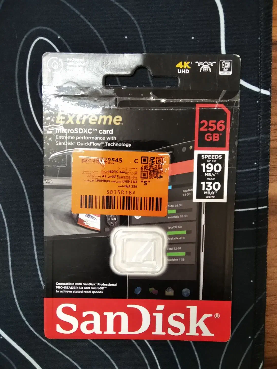 کارت حافظه ۲۵۶ گیگ سن دیسک|لوازم جانبی موبایل و تبلت|تهران, فلاح|دیوار