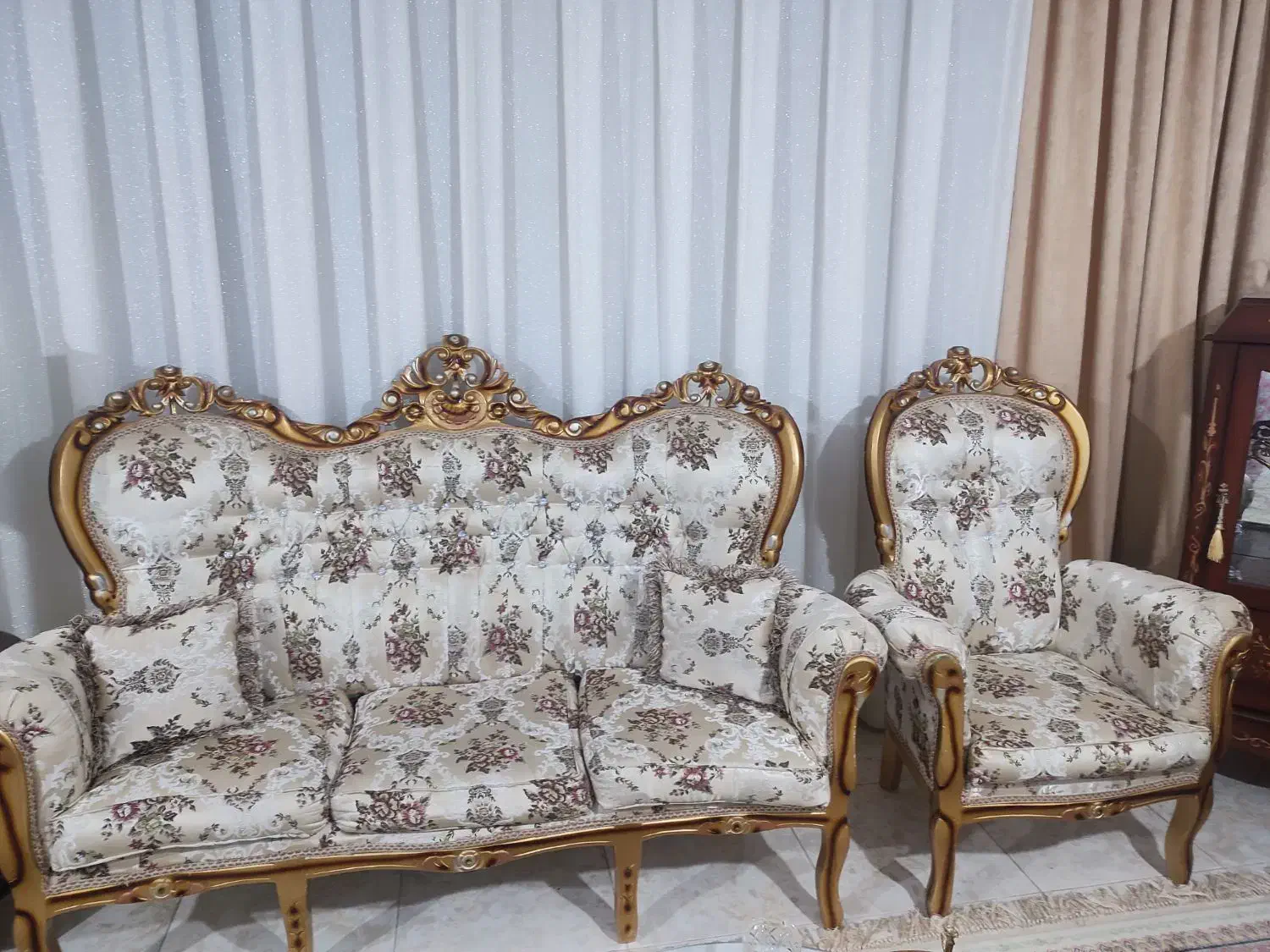 مبل سلطنتی|مبلمان خانگی و میز عسلی|اردبیل, |دیوار