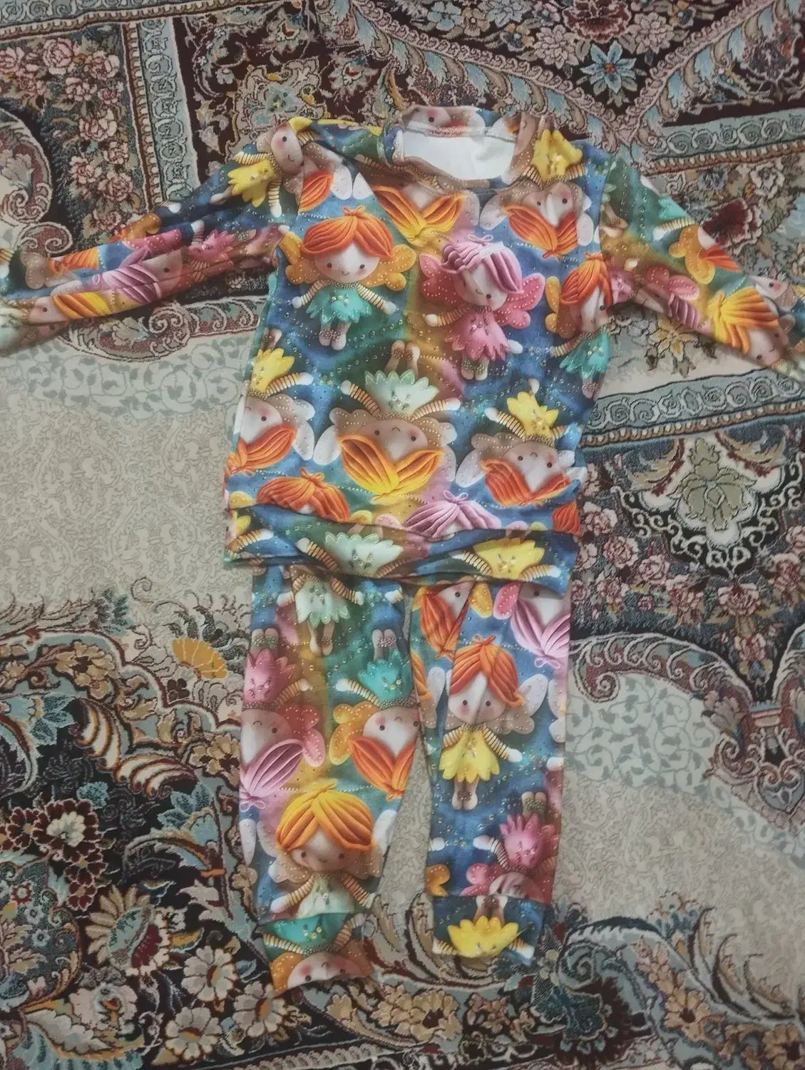 بلوز شلوار مخمل دخترانه|کفش و لباس بچه|خرم‌آباد, |دیوار