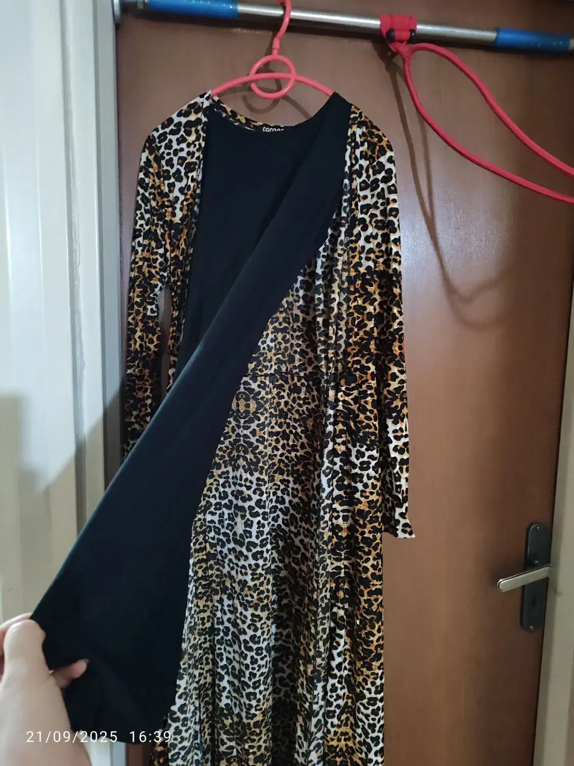 مانتو دو تیکه پلنگی جنس غواصی|لباس|سمنان, |دیوار