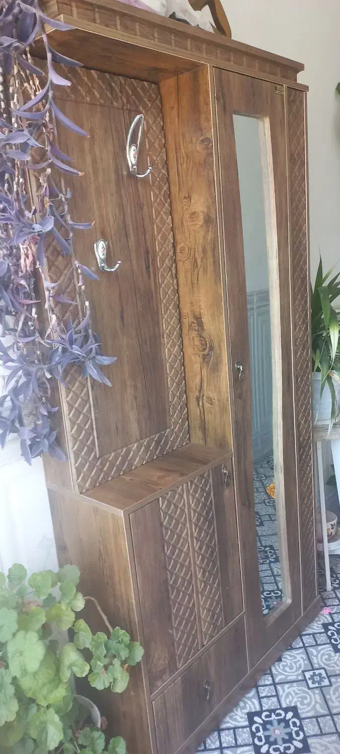 جا کفشی ایستاده اینه دار|جاکفشی، کمد، دراور|مرودشت, فرهنگ|دیوار