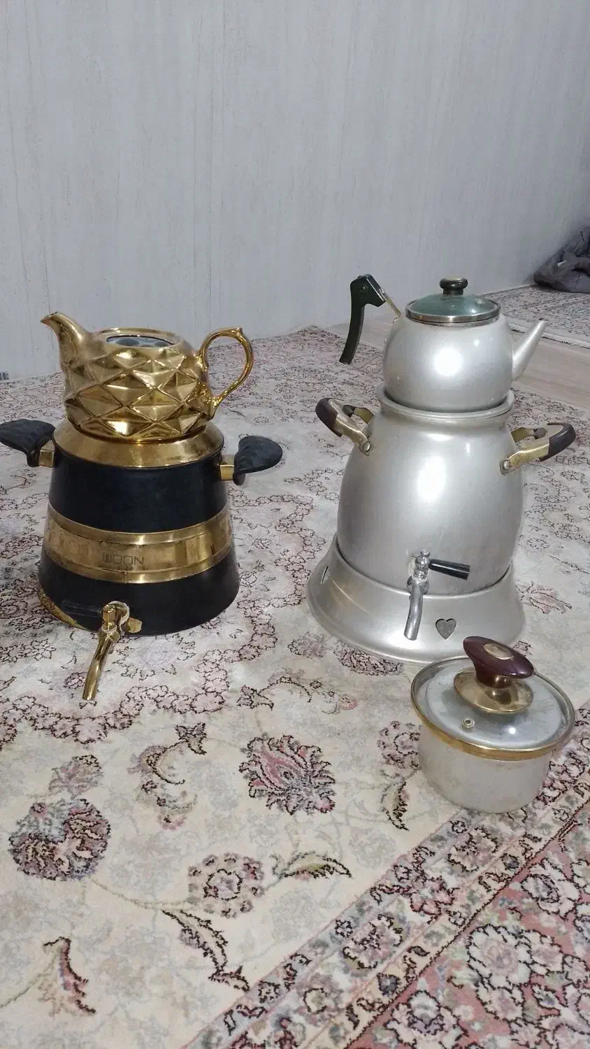 دوعدد کتری و قوری و چای ساز سالم|قوری، کتری، قهوهساز دستی|سبزوار, باهنر|دیوار