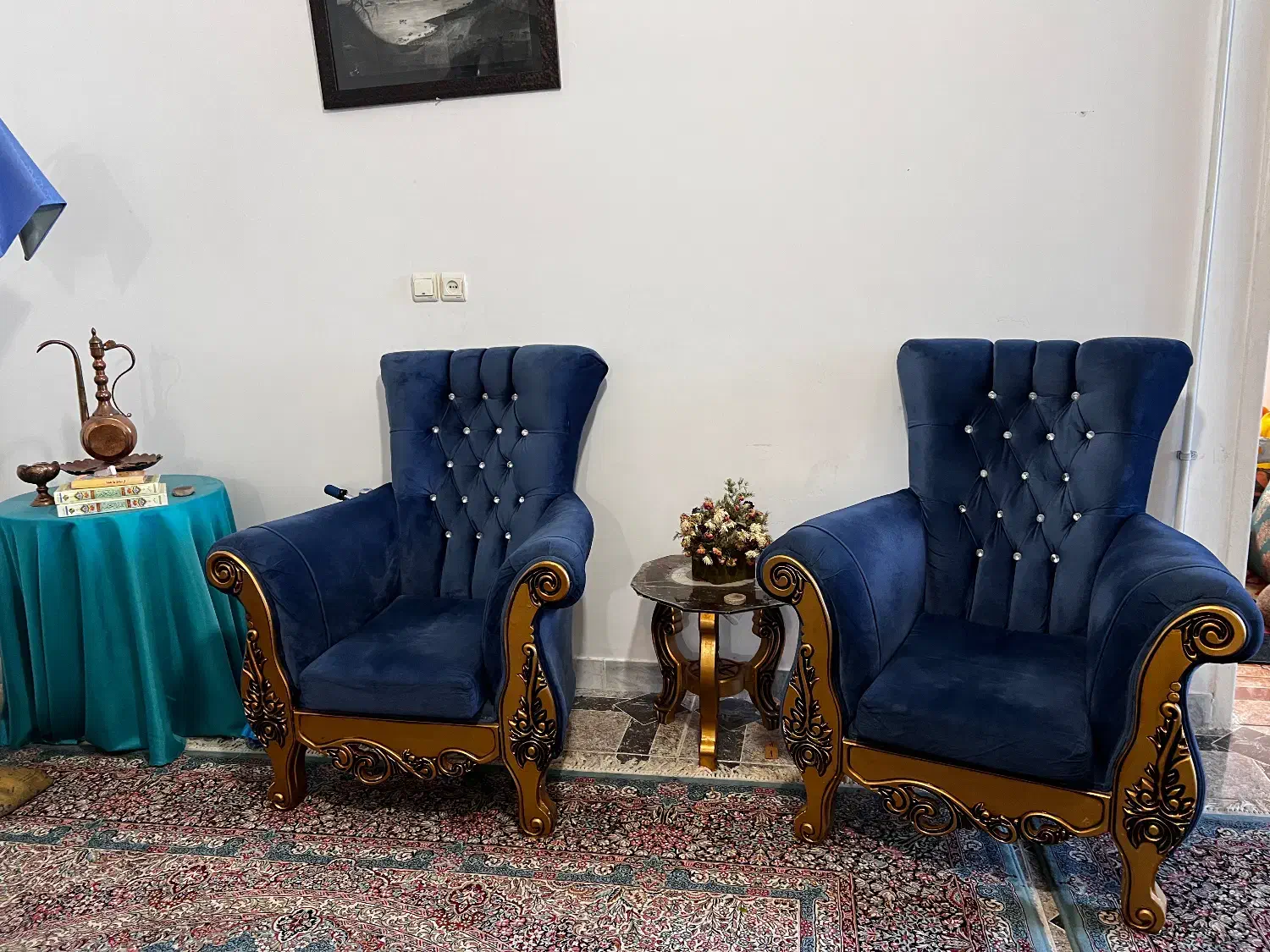 مبلمان به همراه بوفه|مبلمان خانگی و میز عسلی|کهنوج, |دیوار
