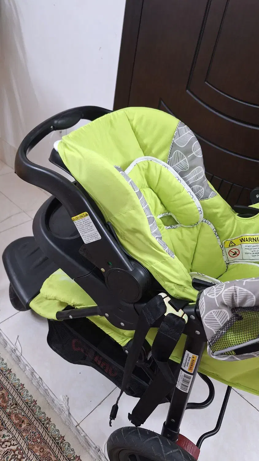 کالسکه با لاستیک های بادی و کریر برند چلینو|کالسکه و لوازم جانبی|بجنورد, |دیوار