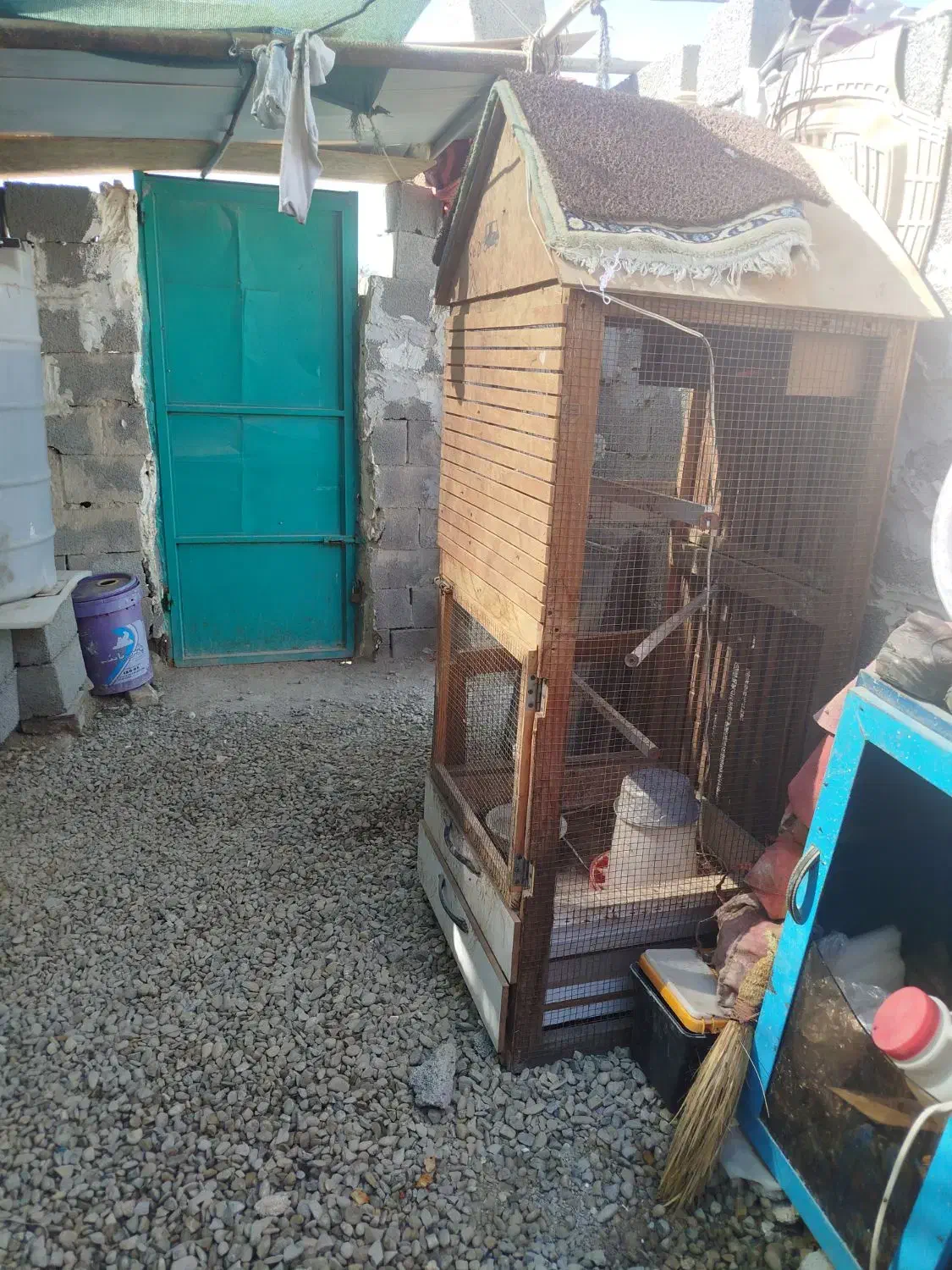 فروش فوری قفس تمیز و بزرگ‌ با وسایل کامل داخلش|لوازم جانبی حیوانات|چابهار, |دیوار