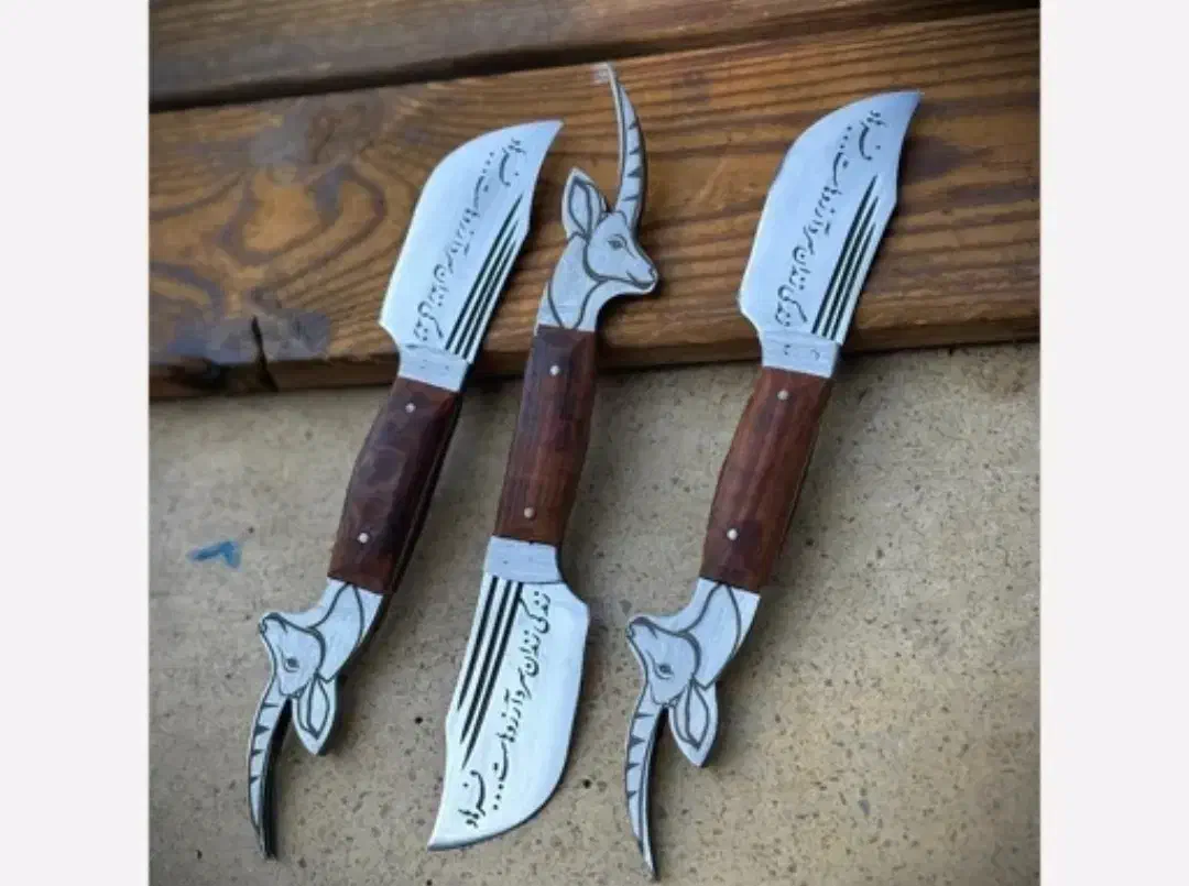 چاقو آشپزخانه طرح شاخ گوزن|ظروف پخت‌وپز|بیرجند, |دیوار