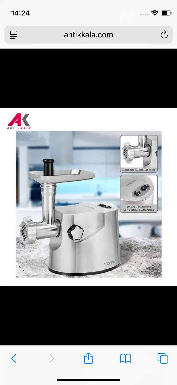 چرخ گوشت مدل PC-FW1172 پارس خزر|خردکن، آسیاب، غذاساز|تهران, شهران جنوبی|دیوار