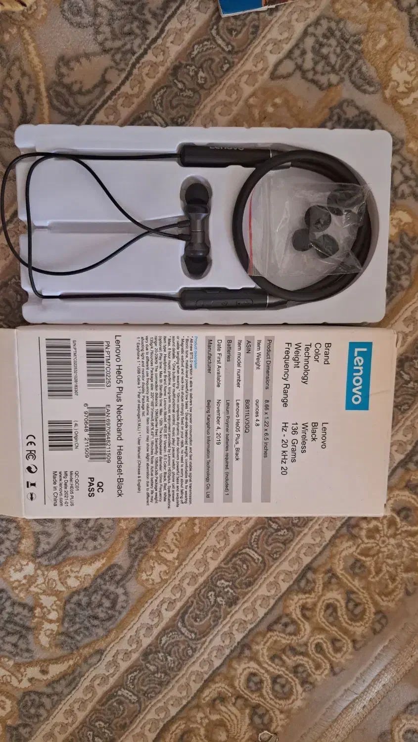 هندزفری بی سیم لنوو مدل he05 plus|لوازم جانبی موبایل و تبلت|کرمانشاه, |دیوار