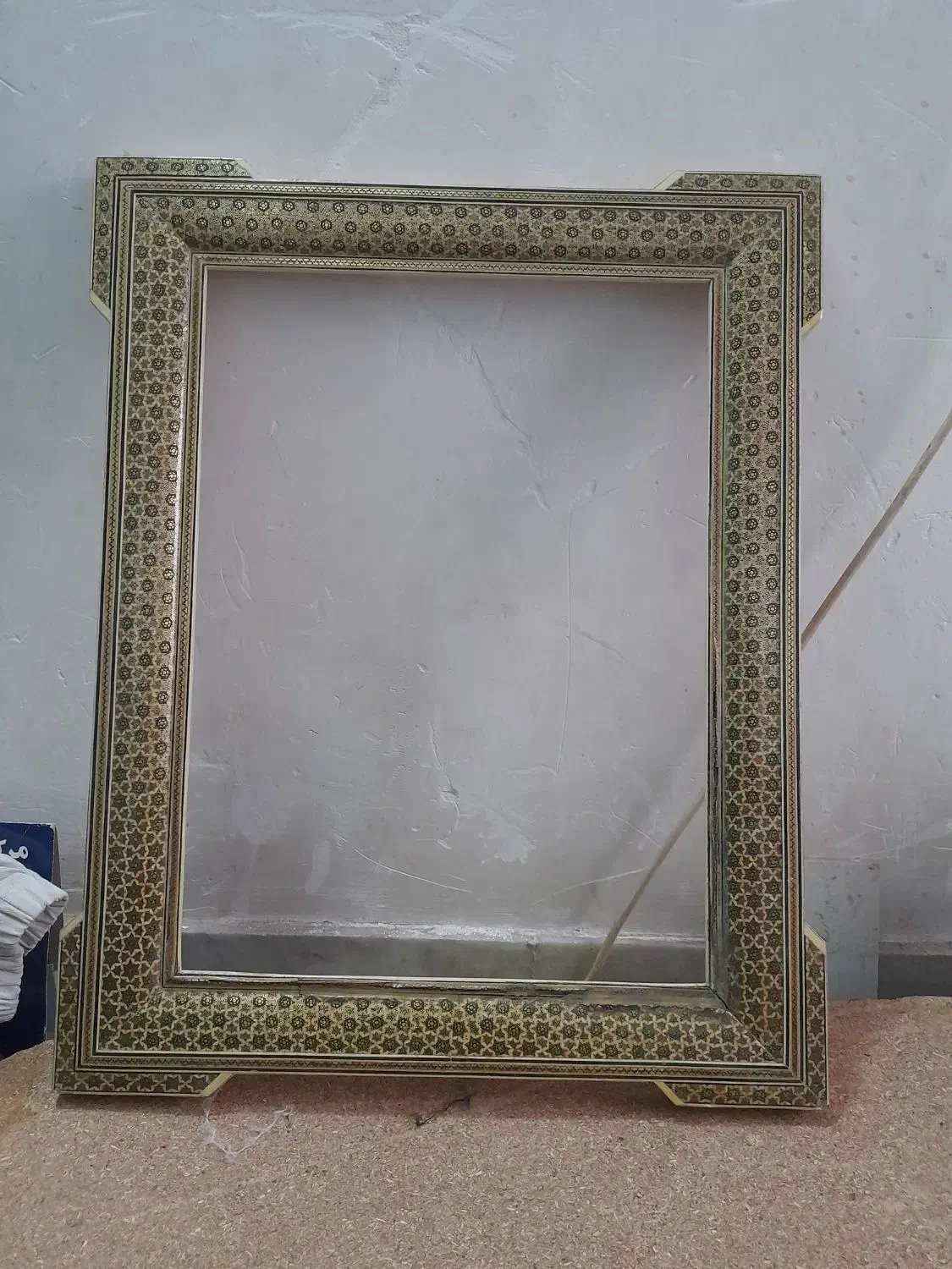 قاب عکس خاتم کاردست مال ۴۰سال پیش|کلکسیون اشیاء عتیقه|قم, آزادگان|دیوار