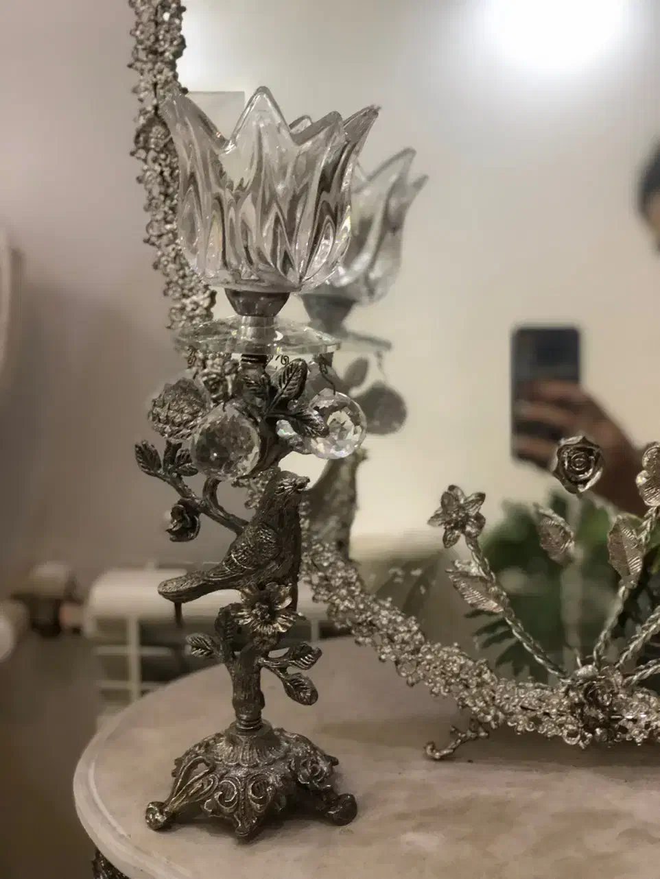 ایینه و شمعدان|آینه|رشت, رودبارتان|دیوار