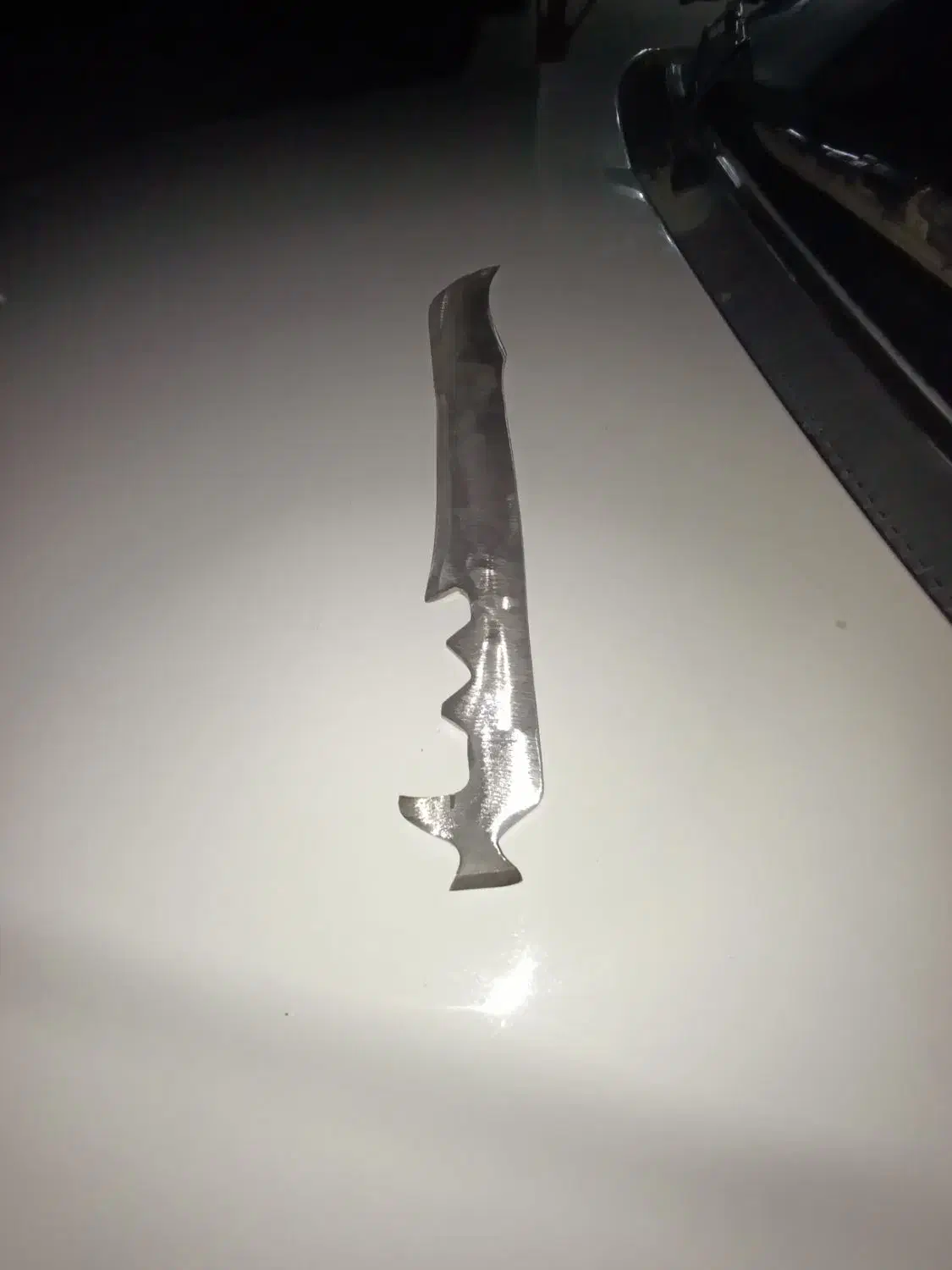 چاقو ازجنس تیغه فولادی اره آتشی|ابزارآلات|گنبد کاووس, |دیوار