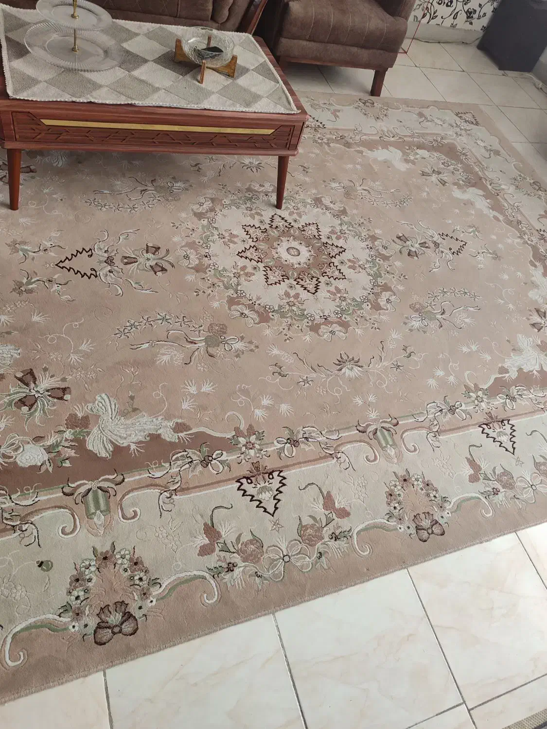 یک جفت فرش 9متری کرم|فرش|شهریار, شهرک امیریه|دیوار