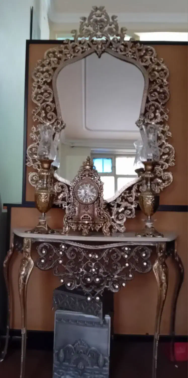 آینه وشمعدان|صنایع دستی و سایر لوازم تزئینی|تبریز, |دیوار