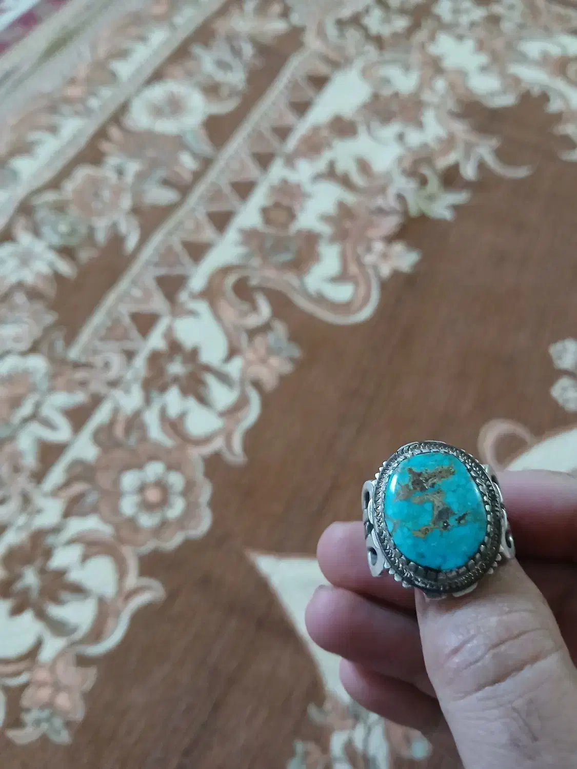 انگشتر فیروزه ولیعصر(ع)|جواهرات|خرم‌آباد, |دیوار