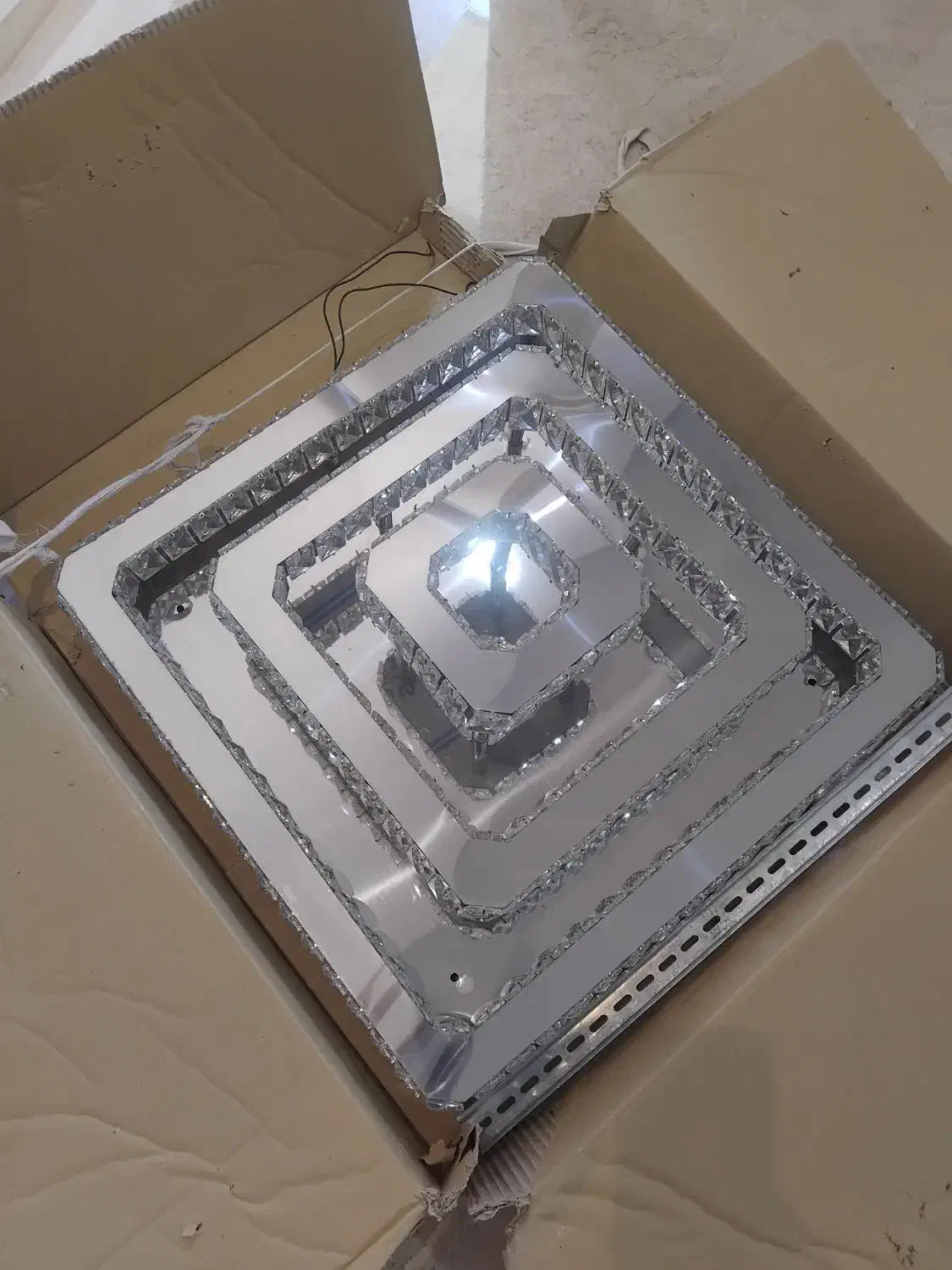 لوستر کریستالی نو|لوستر و چراغ آویز|مشکیندشت, |دیوار