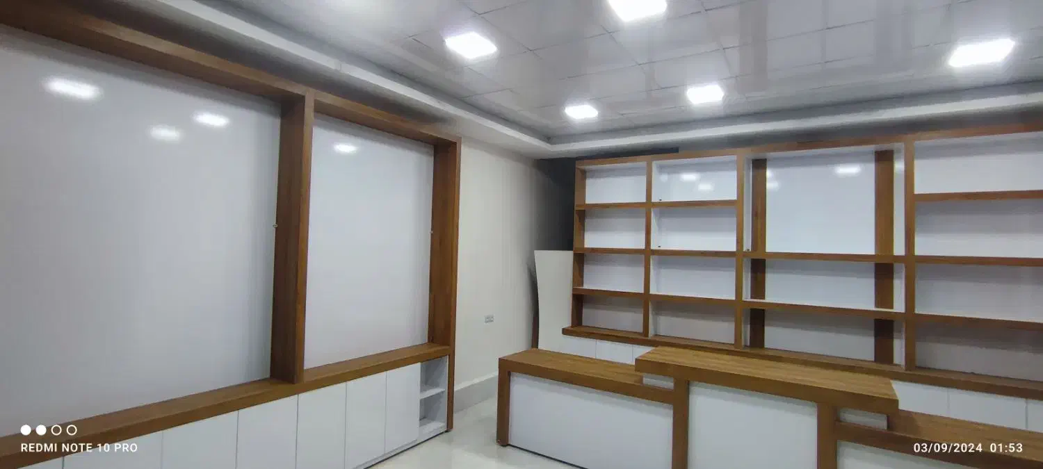 دکور کامل ام دی اف|کتابخانه، شلف، قفسههای دیواری|زهک, |دیوار