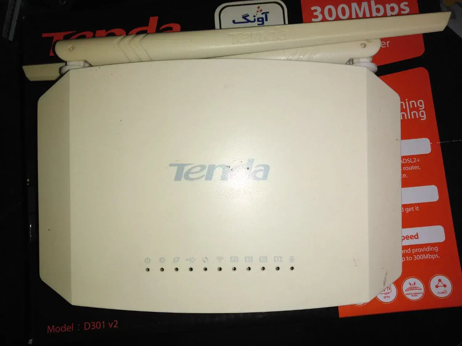 مودم ADSL 2+تندا مدل D301 v2|مودم و تجهیزات شبکه|شفت, |دیوار