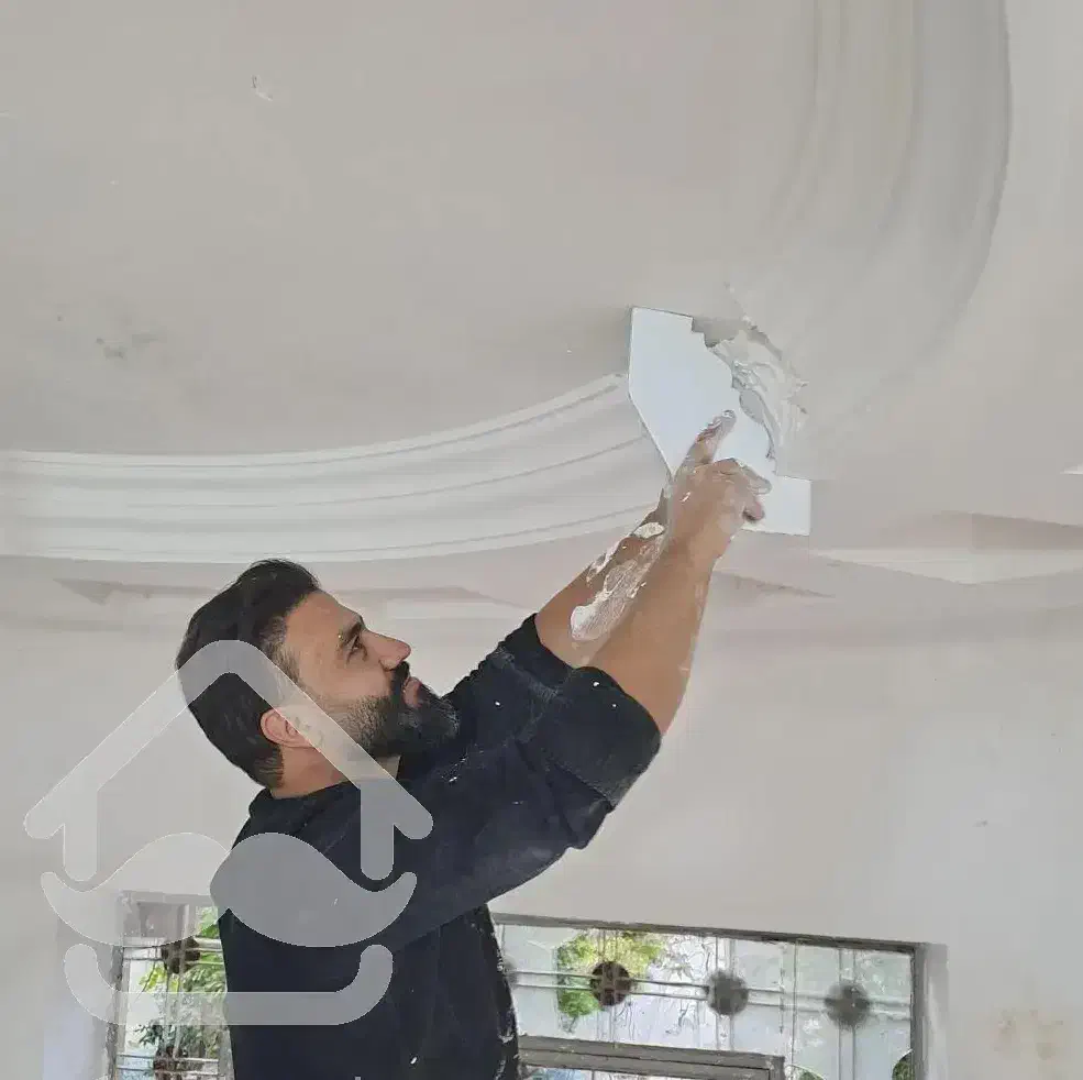 گچکاری وسفیدکاری و لکه گیری|خدمات پیشه و مهارت|اسکو, |دیوار