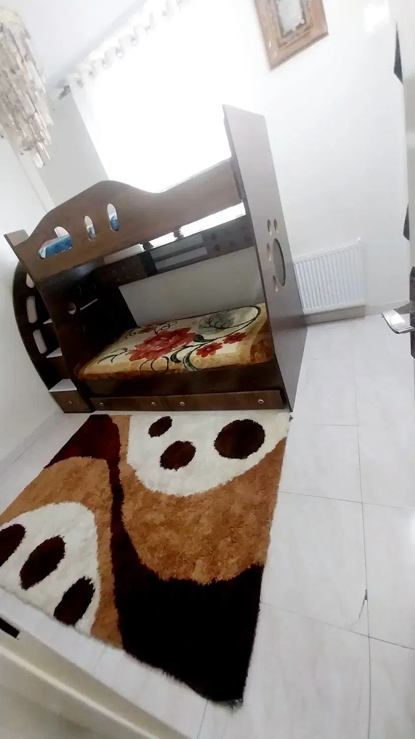 تخت خواب دوطبقه پله دار در حد نو|تخت و سرویس خواب|ری, دولت‌آباد|دیوار