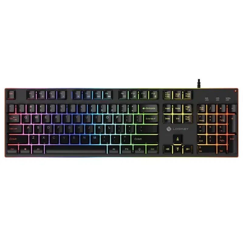 کیبورد گیمینگ لاجی کی مدل K210B،نورپردازی RGB|قطعات و لوازم جانبی رایانه|اصفهان, کوی شهید کشوری|دیوار