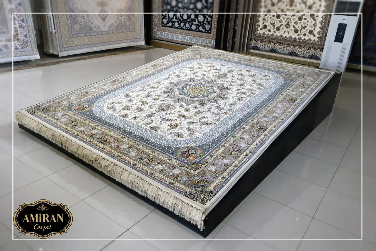 فرش فرشتگان نگین کاشان۱۲متری/کد۷۶۰۴ نمایشگاه قاجار|فرش|شیراز, فرگاز|دیوار