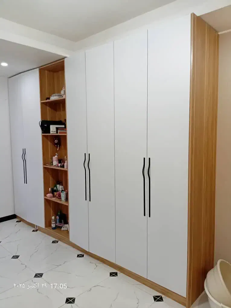 ساخت کمد دیواری تخت کمجا کافه بار تولید سفارشی|جاکفشی، کمد، دراور|تهران, نیلوفر|دیوار