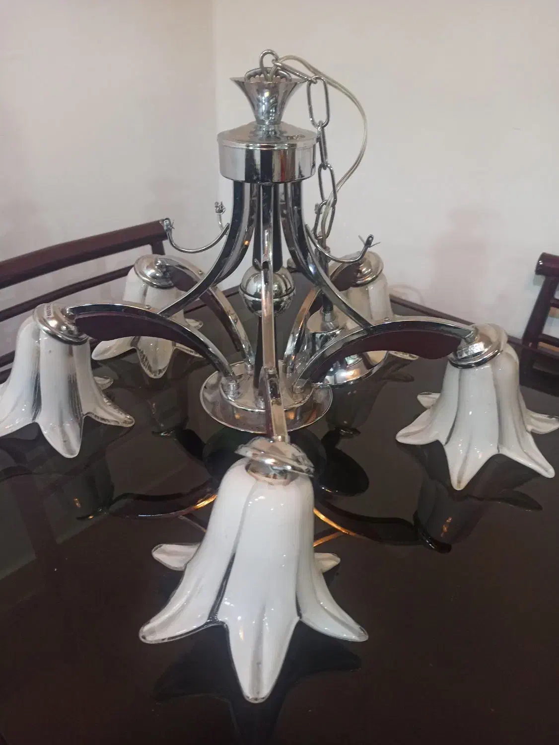 لوستر ۵شاخه قیمت توافقی|لوستر و چراغ آویز|ایذه, |دیوار