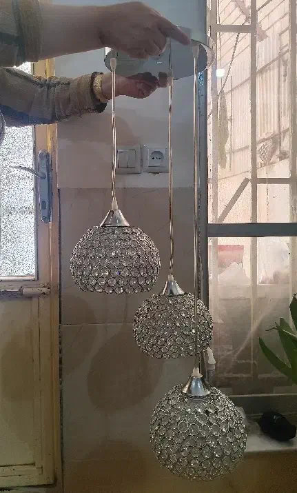 لوستر 3 شعله (آشپزخانه)|لوستر و چراغ آویز|کرمانشاه, |دیوار