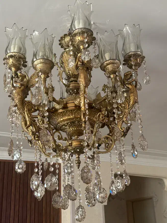 لوستر برنز|لوستر و چراغ آویز|کرج, برغان|دیوار