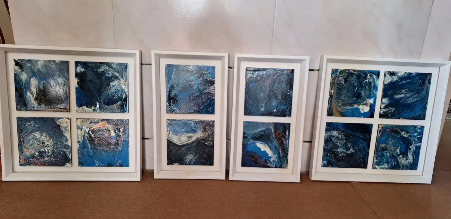 تابلو لته ای کهکشان|تابلو، نقاشی، عکس|نجف‌آباد, حومه نجف آباد|دیوار