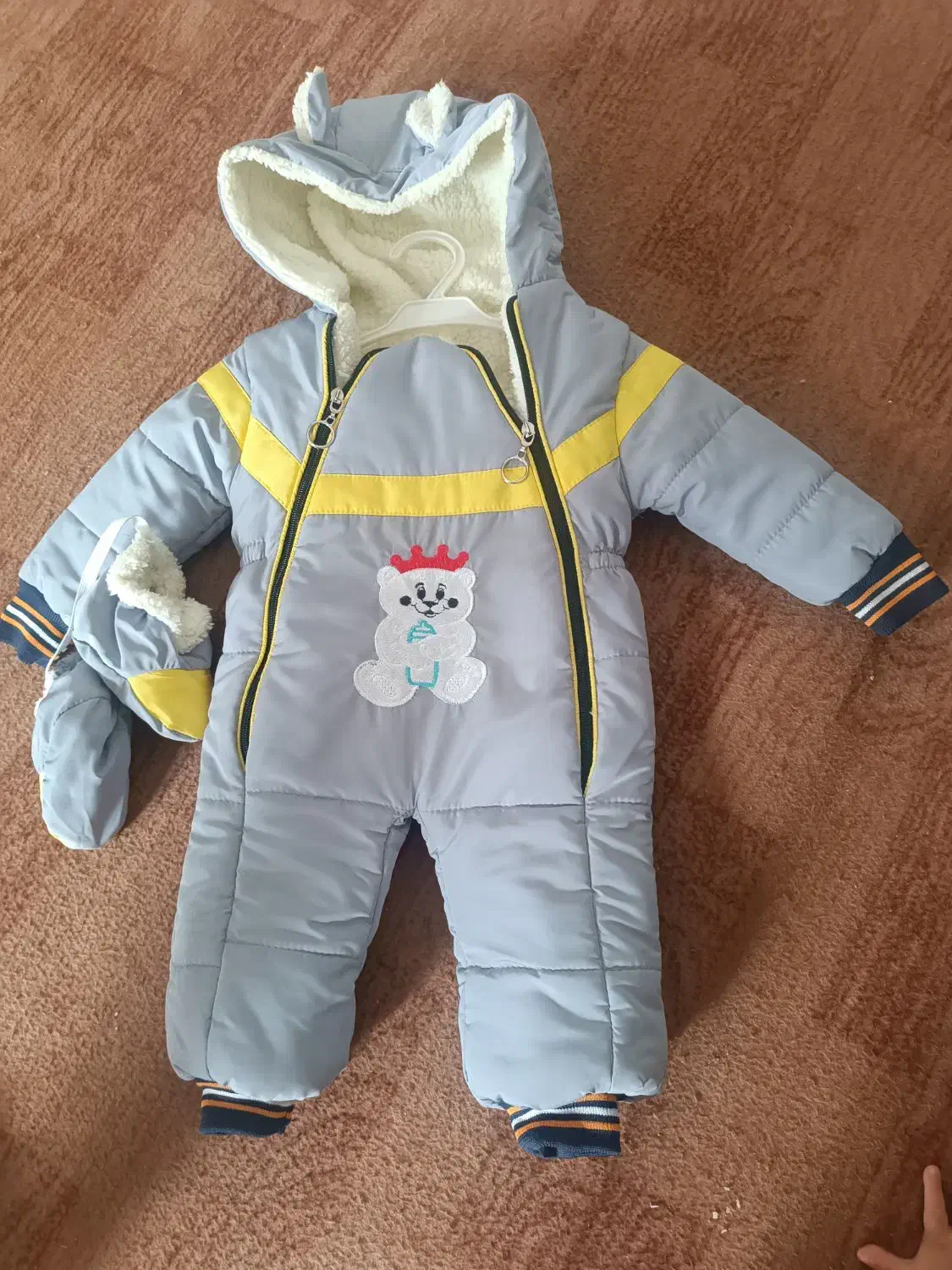 کاپشن سرهمی شش ماهگی تا ده ماهگی-|کفش و لباس بچه|قم, دانشگاه قم|دیوار