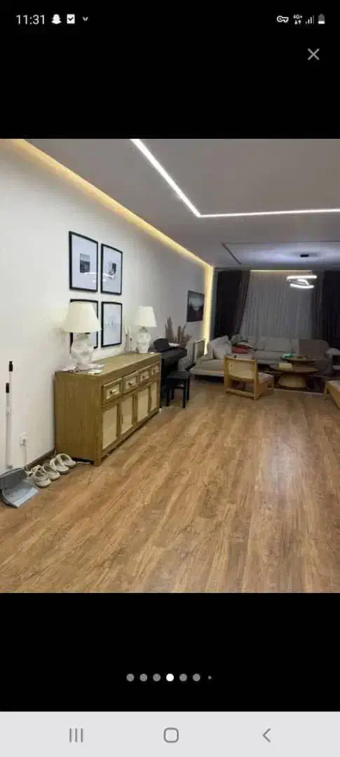 ۱۰۵ متر ۲ خواب سالن پرده خور فول دیزاین