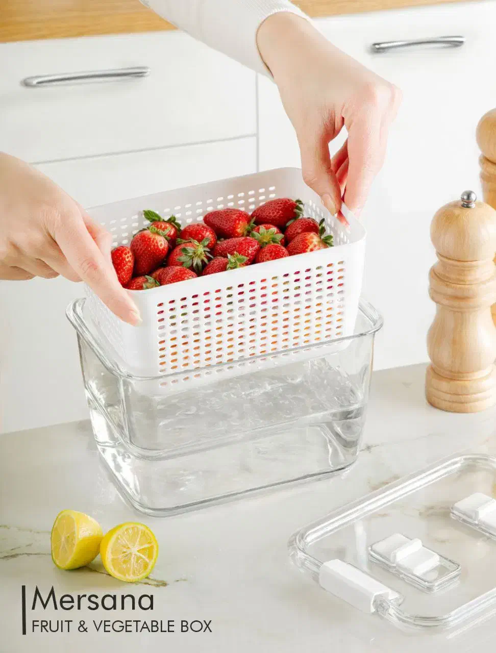 باکس میوه بزرگ مرسانا ، سبد دار کریستالی قفل دار|فروشگاه و مغازه|مشهد, سجادیه|دیوار